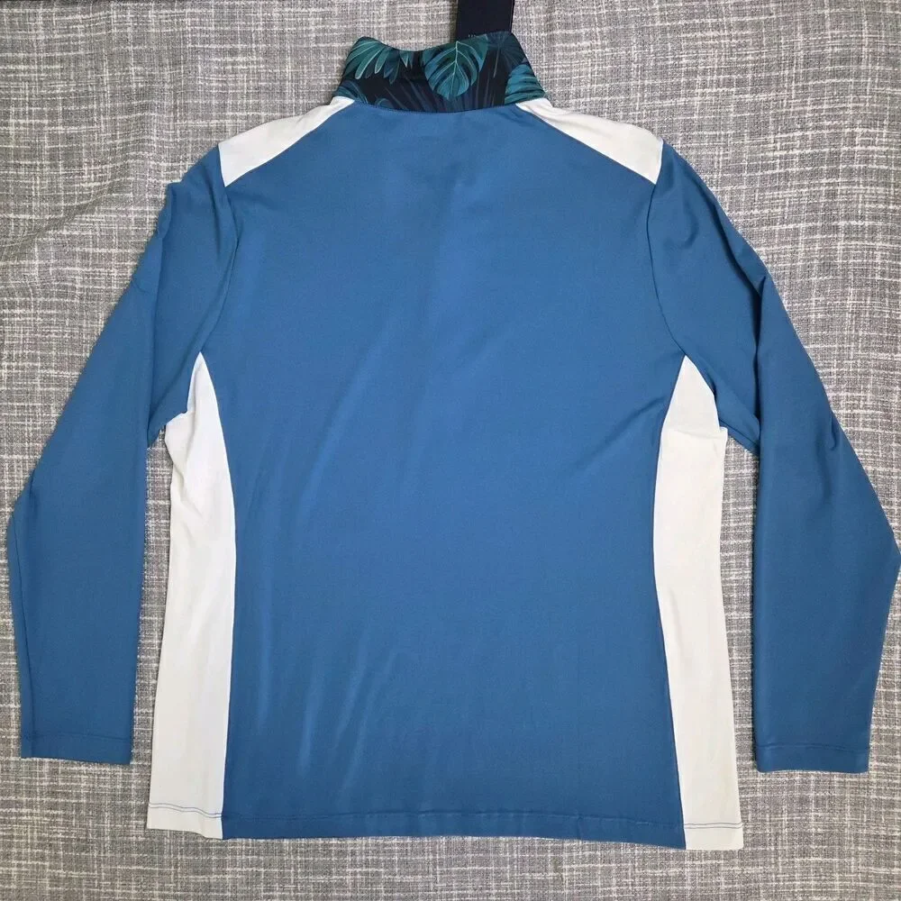 NWT Lohla Sport Sandi Womens Golf Top Colorblock Jungle Tag XXL - Fits Like L/XL